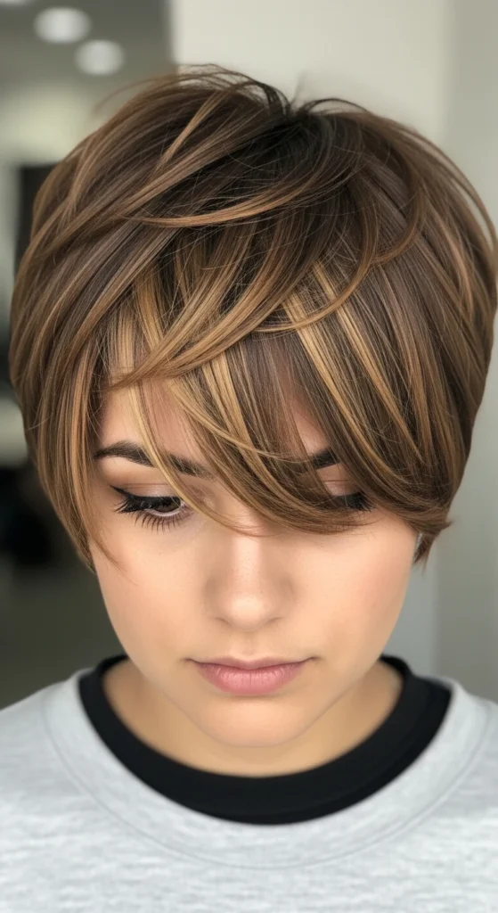 Brown Pixie with Highlighted Front Sections