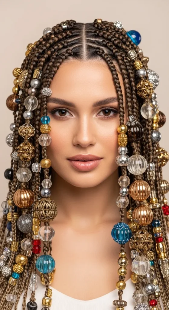 Bubble Braids with Beads