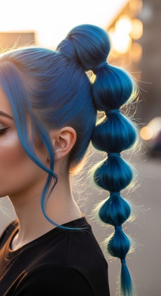 Bubble Ponytail haircut