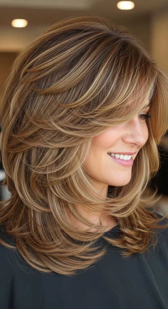 Butterfly Haircut with Layered Ends