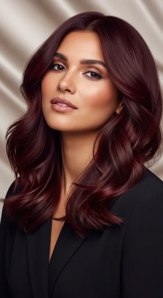 Cherry Cola on Medium-Length Hair