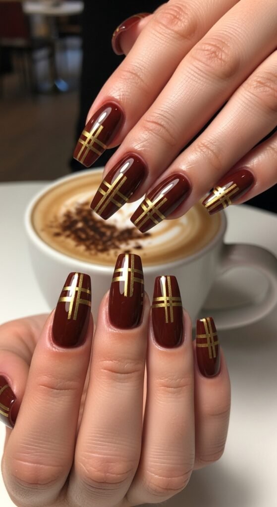 Cherry Mocha Marble Effect
