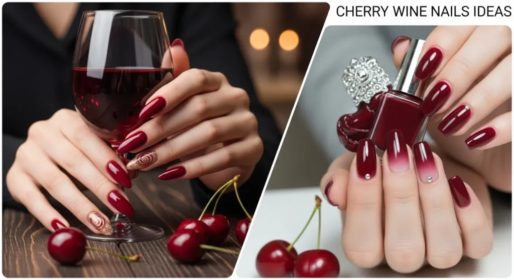 Cherry Wine Nails Ideas