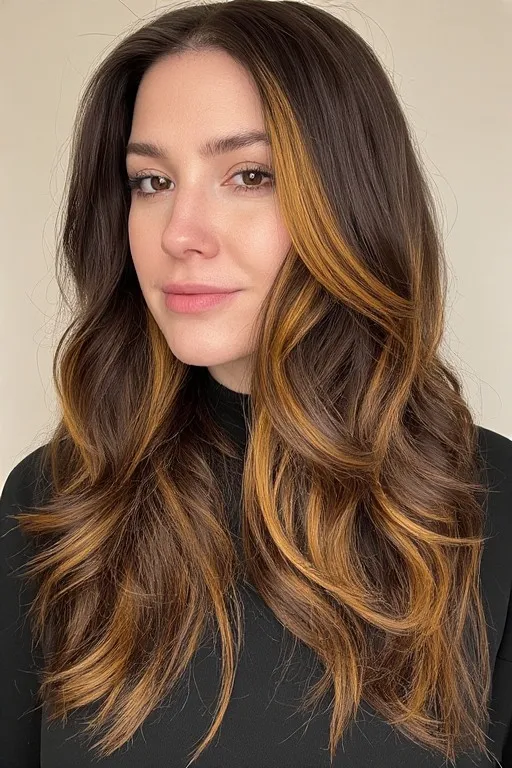 Chestnut Brown with Golden Highlights
