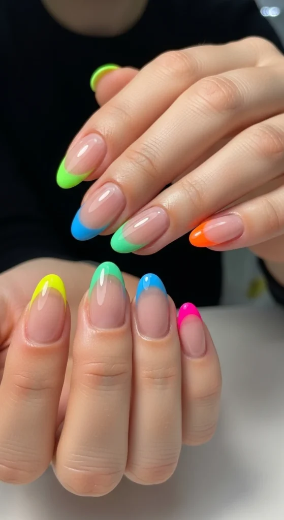Colored French Tips