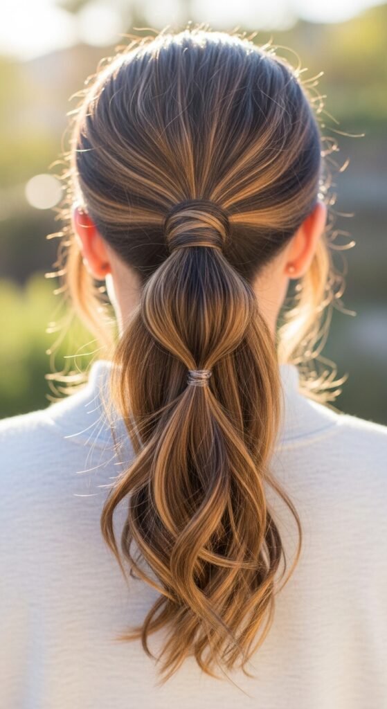 Criss-Cross Ponytail haircut