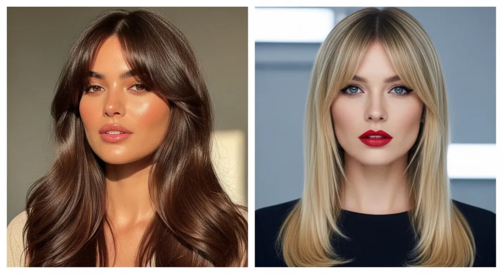 Curtain Bangs Long Haircut