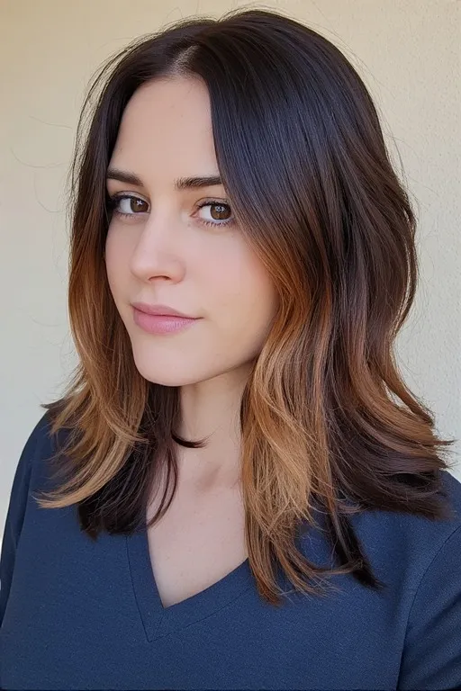 Dark Brown with Caramel Ombre