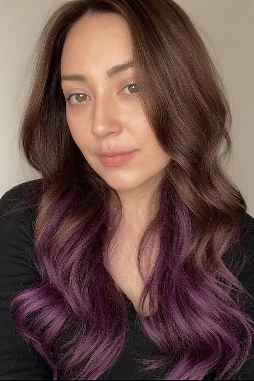 Deep Brown with Violet Undertones