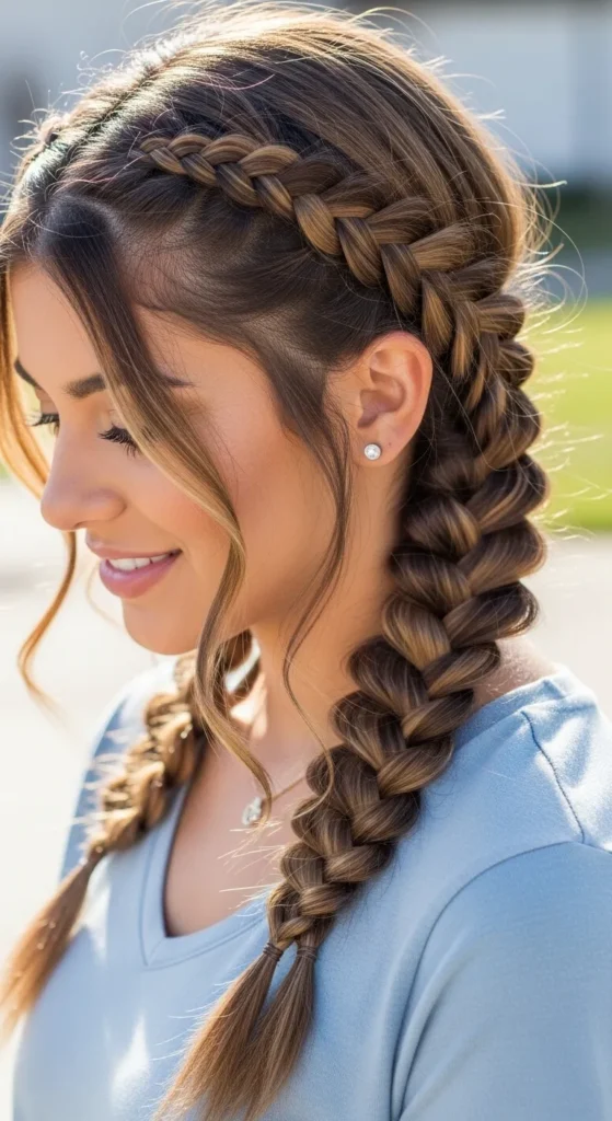 Double French Braids