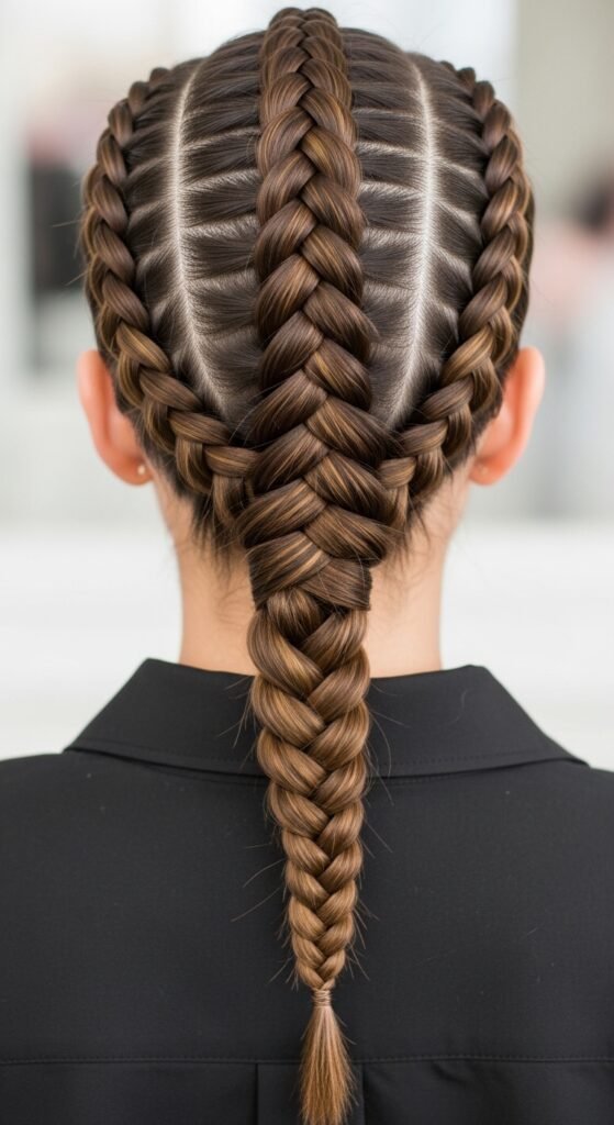 Dutch Braids Down the Back hairstyle