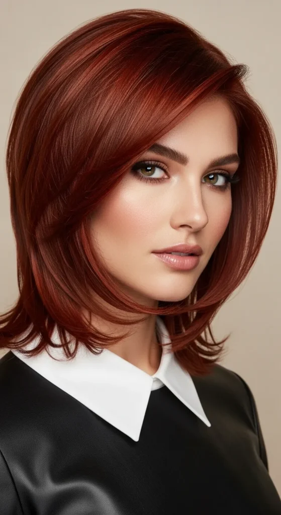 Fiery Auburn Meets “New York Leather”