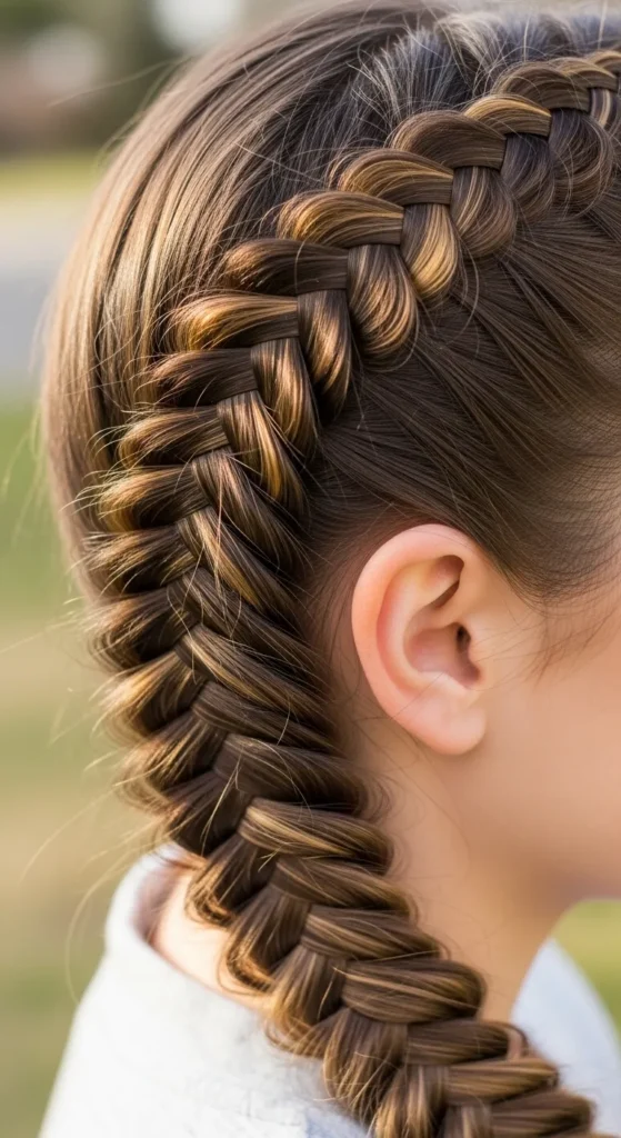 Fishtail Braid on the Side