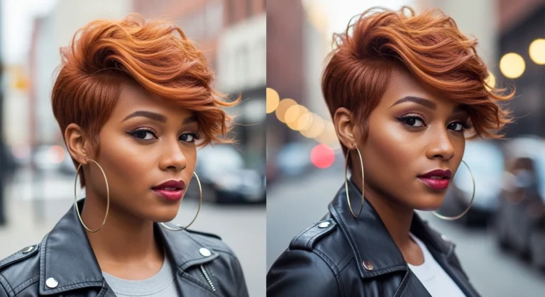 Ginger Pixie Haircut Black Women