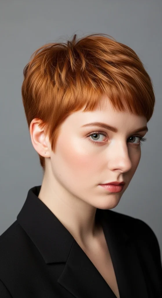 Ginger Pixie with Natural Texture