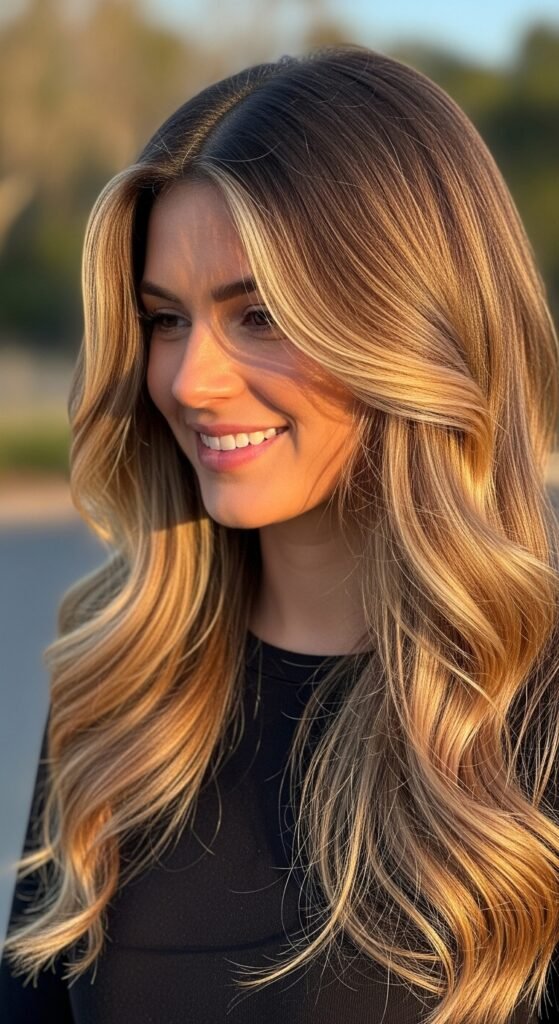 Golden Honey Blonde hairstyle