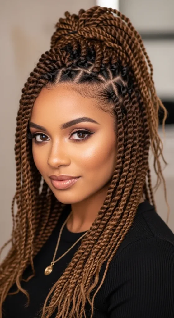 Half-Up Half-Down Twists