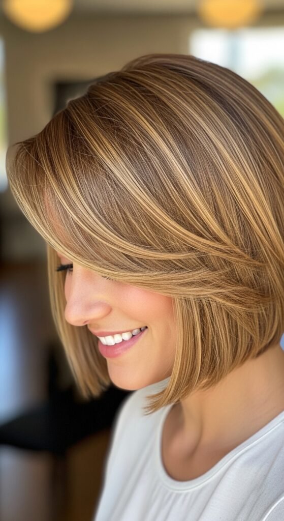 Honey Blonde Bob hairstyle