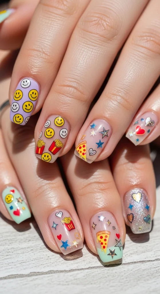 Lazy-Girl Sticker Sensation nails