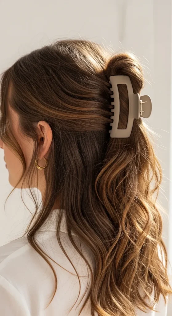 Loose Waves in a Claw Clip