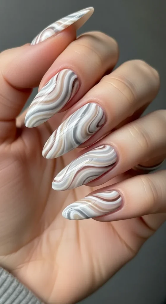 Marble Swirls in Neutrals