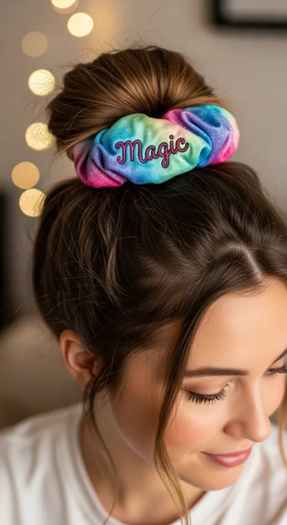 Messy Bun with Scrunchie Magic