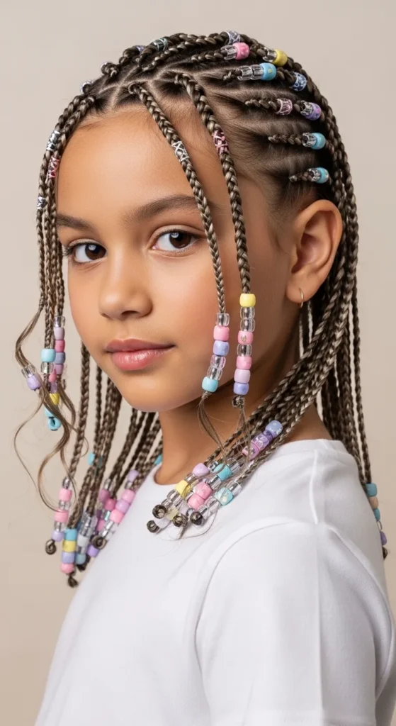 Micro-Braid Accent with Bead Ends