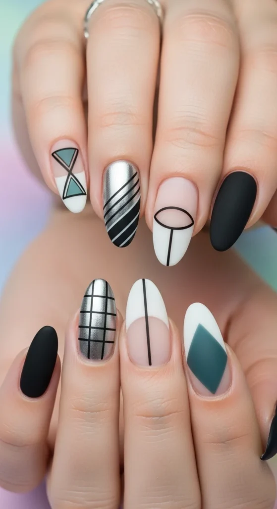 Negative Space Geometric Designs