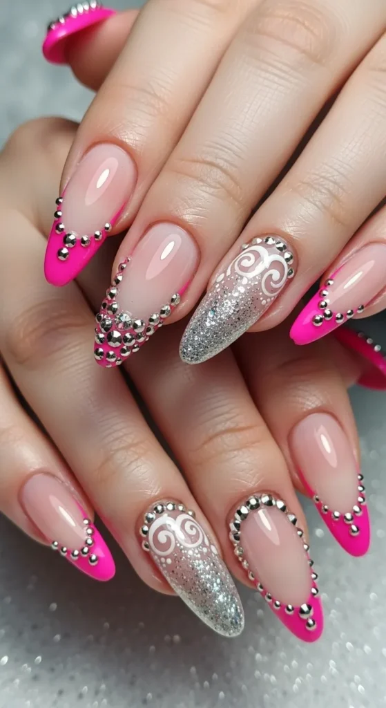 Pink French Tips… But Make Them Extra