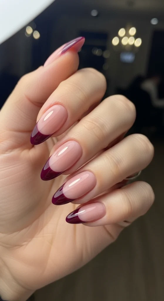 Reverse French Nails