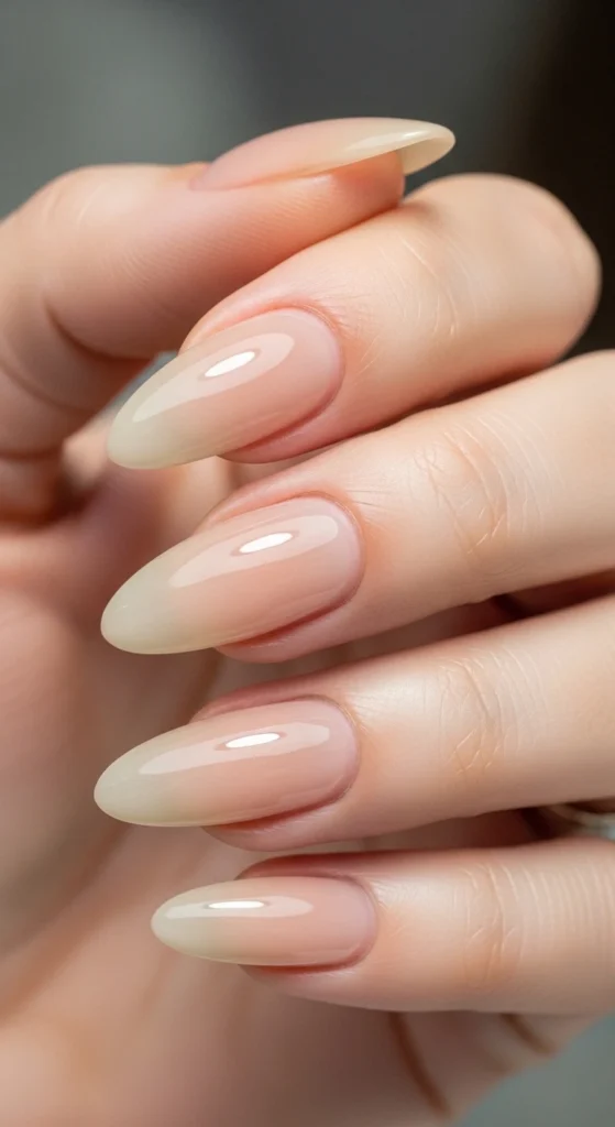 Sheer Nude Aura with Gloss Finish
