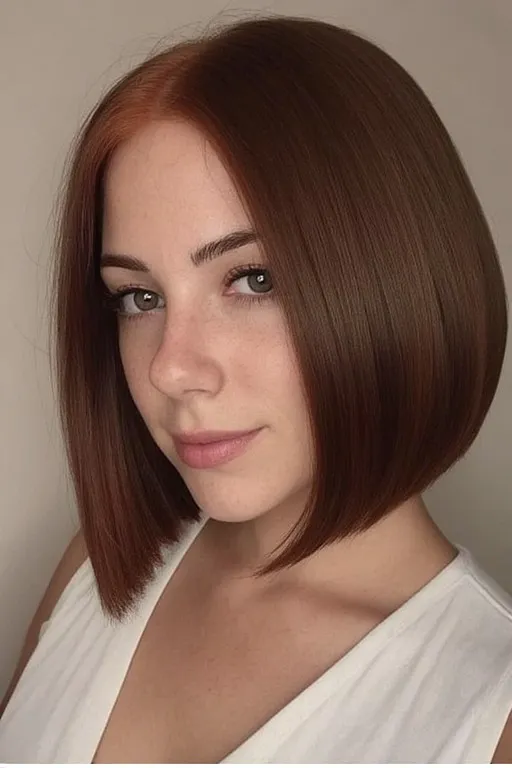 Short Chocolate Copper Bob