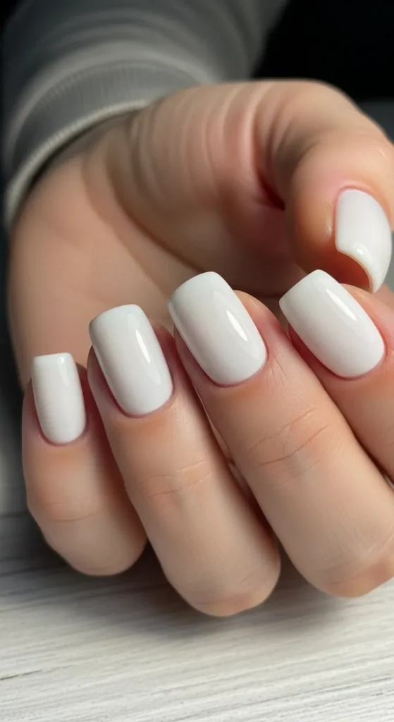 Short White Nails for Everyday Slay
