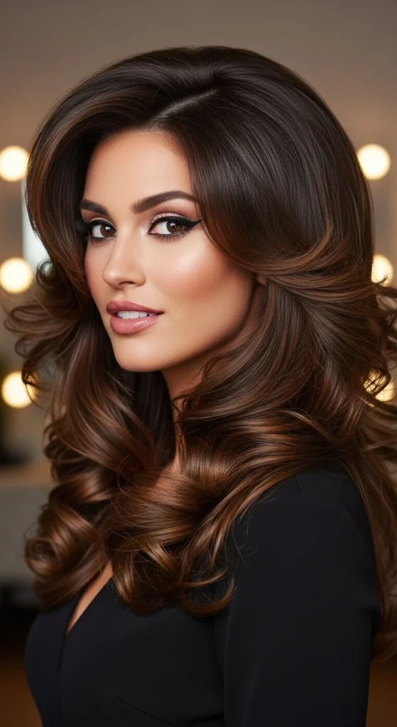 The All-Out Glam Coat women haircut