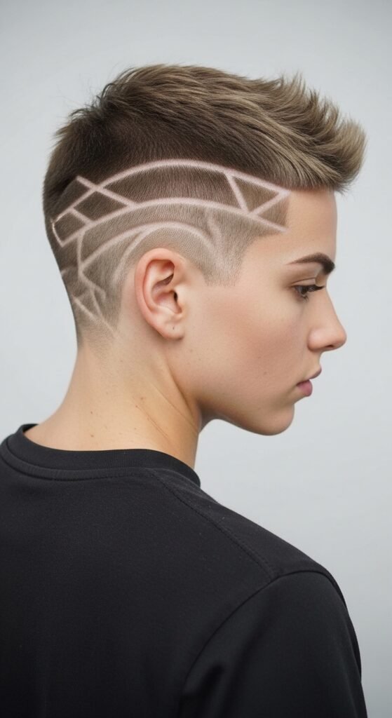 The Buzz Cut with Design Haircut