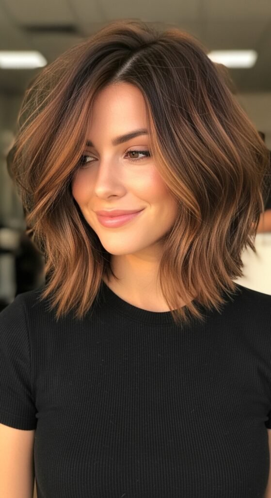 The Choppy Lob haircut