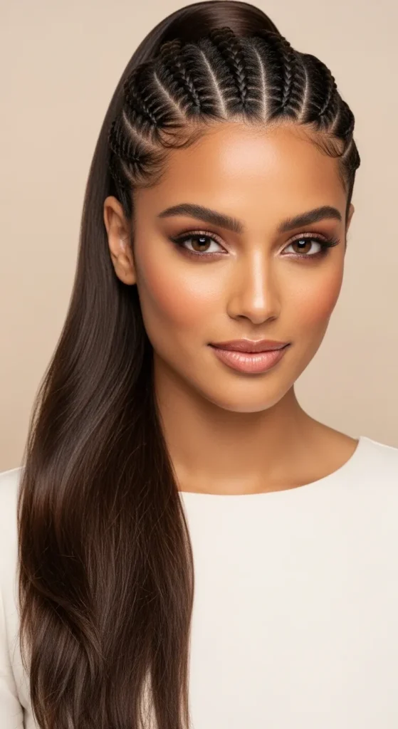 The Classic Feed-In Ponytail