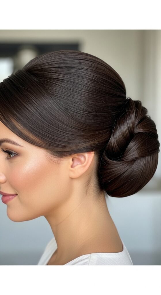 The Classic Low Bun haircut