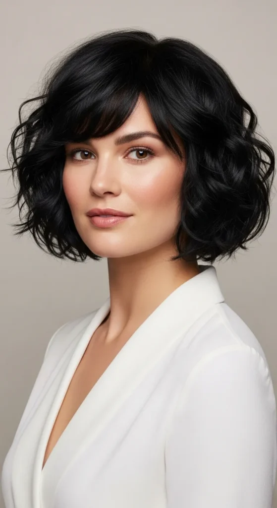 The Curly French Bob