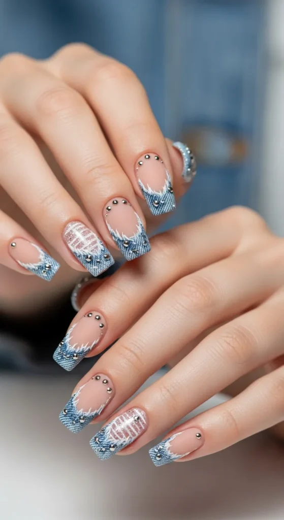 The Denim Dream (French Tip Edition)