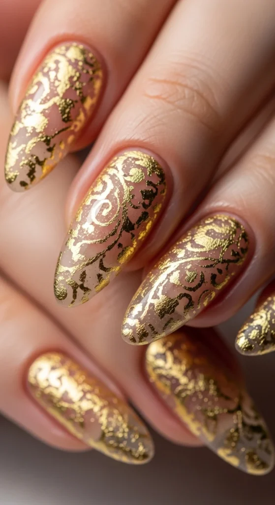 The Gold Veil Over Nude