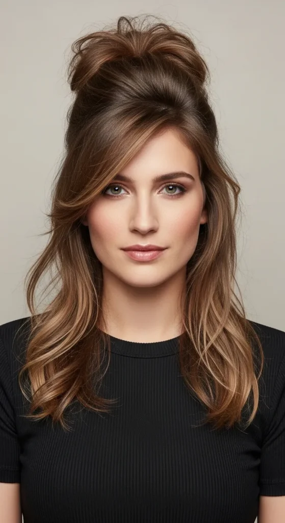 The Half-Up, Half-Down Power Puff