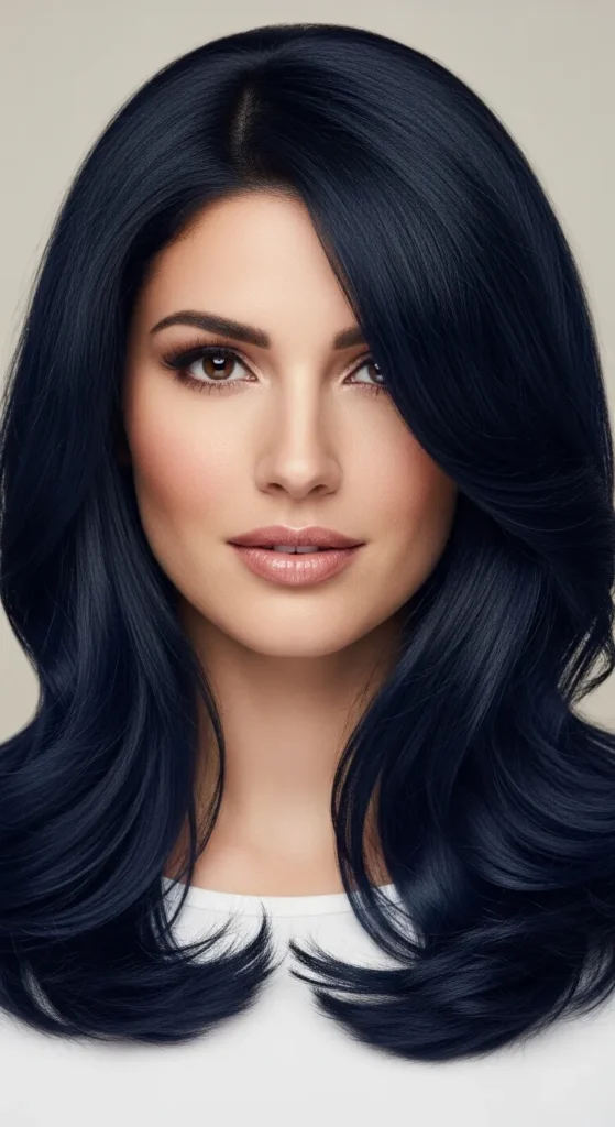 The Jet Black with Navy Undertones