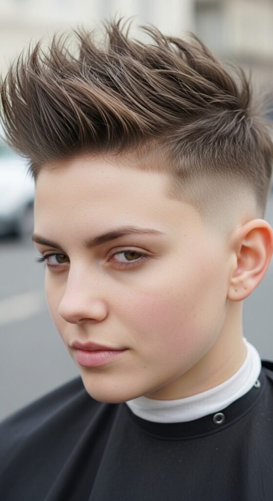 The Messy Spiky Top Haircut