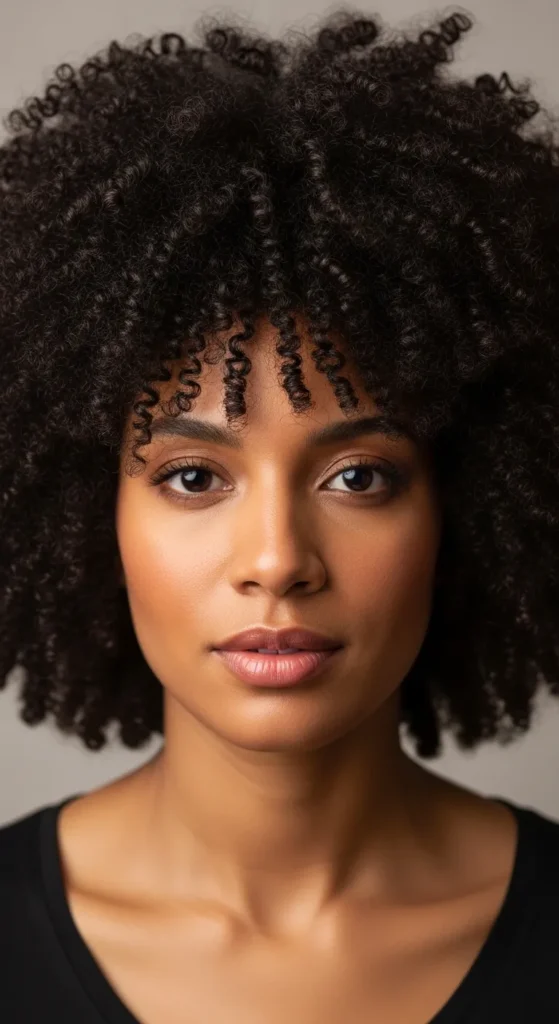 The Rounded Curly Afro