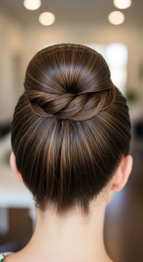 Top Knot with a Twist hairstyle