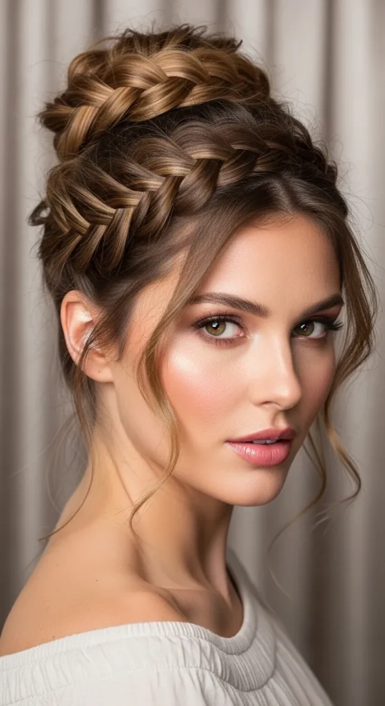 Tousled Braided Bun