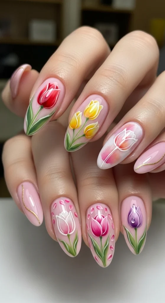 Tulip Nail Art