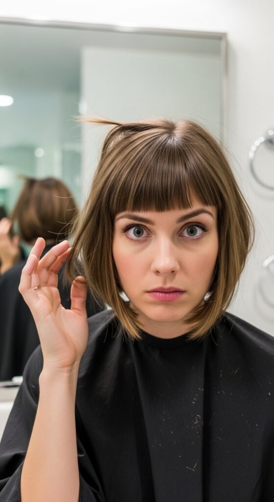 When the Curtain Bangs Go Wrong haircut