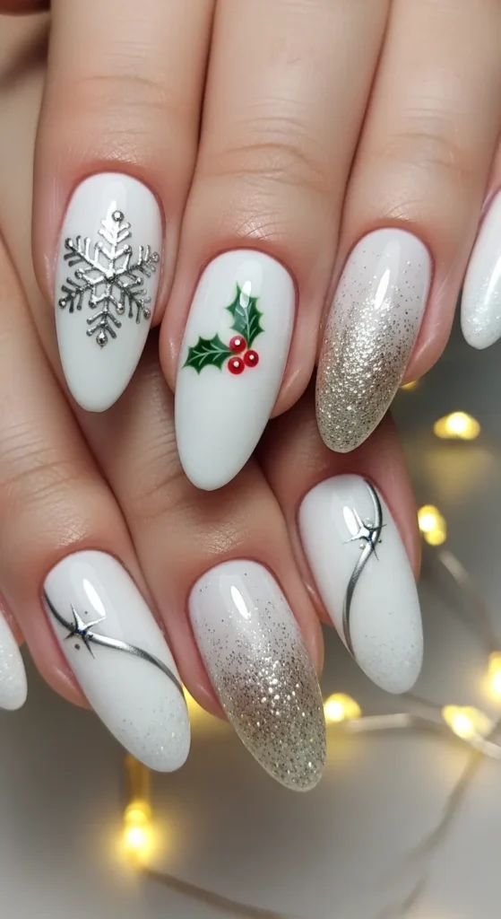 White French Tips, But Make Them Festive
